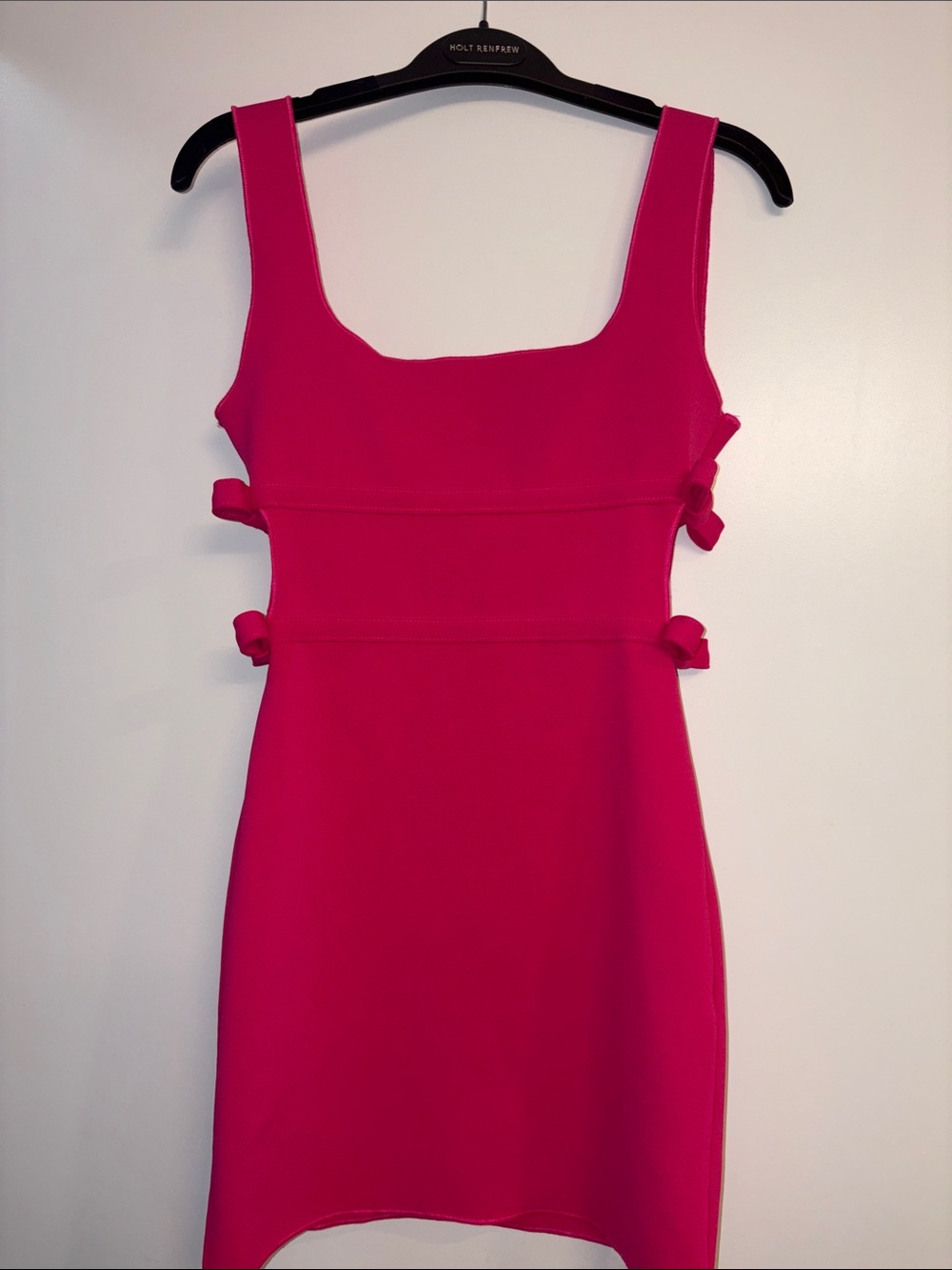 Zara Hot Pink Mini Dress with Side Bows